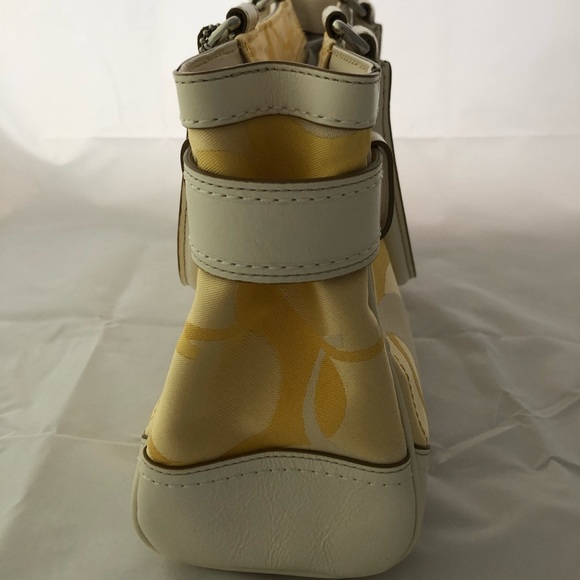 Coach Signature Stripe Satchel Handbag - Picture 4 of 8